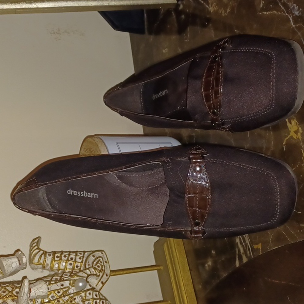 Dressbarn Brown  slip ons